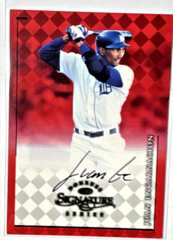 1998 Donruss Signature Series - Autographs Juan Encarnacion (AU)