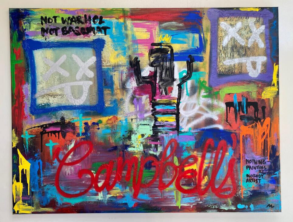 Not Warhol Not Basquiat Abstract Pop Art Painting Graffiti Art Street Artwork-image