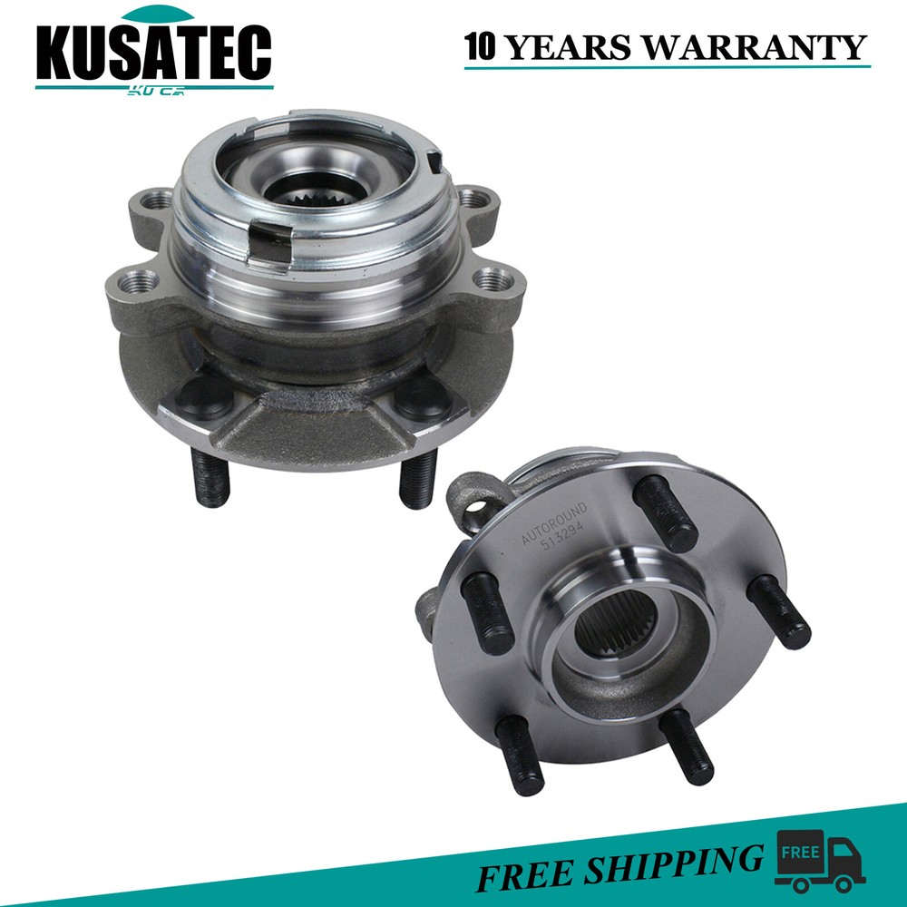 Front Wheel Hub Bearing Assembly Pair for 2007-2012 Nissan Altima