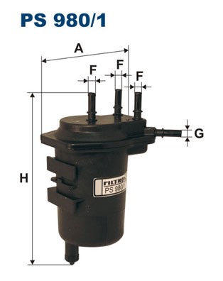 PS 980/1 FILTRON fuel filter for Renault