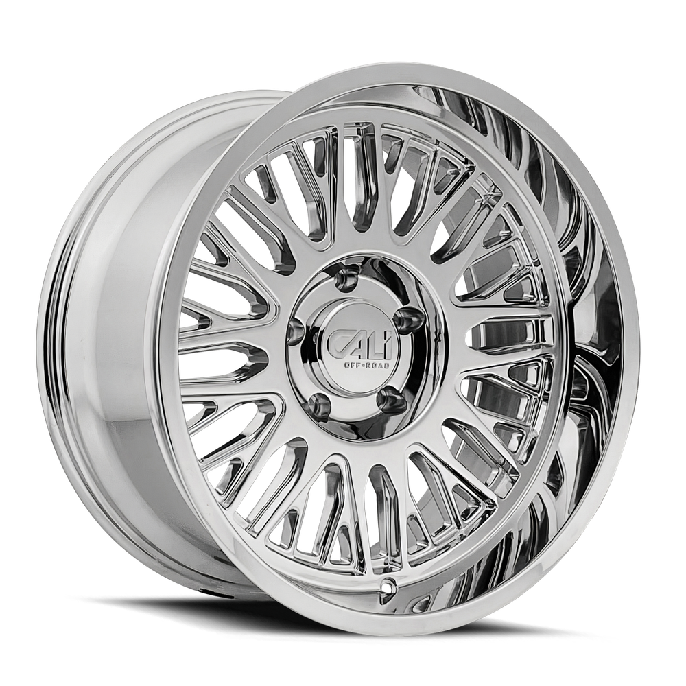 Set of 4 - CALI OFF-ROAD VERTEX 9116 CHROME 24X14 8-165.1 -76MM 125.2MM