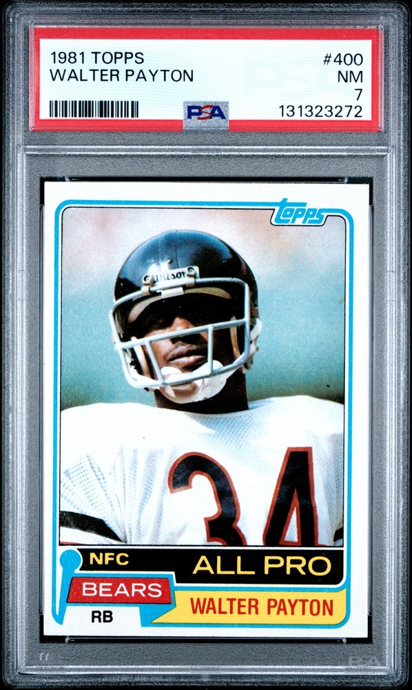1981 Topps #400 Walter Payton PSA 7 Chicago Bears