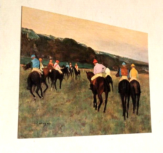 Edgar Degas ~ Racehorses At Longchamp ~ 1954 Albert Skira3-3/4