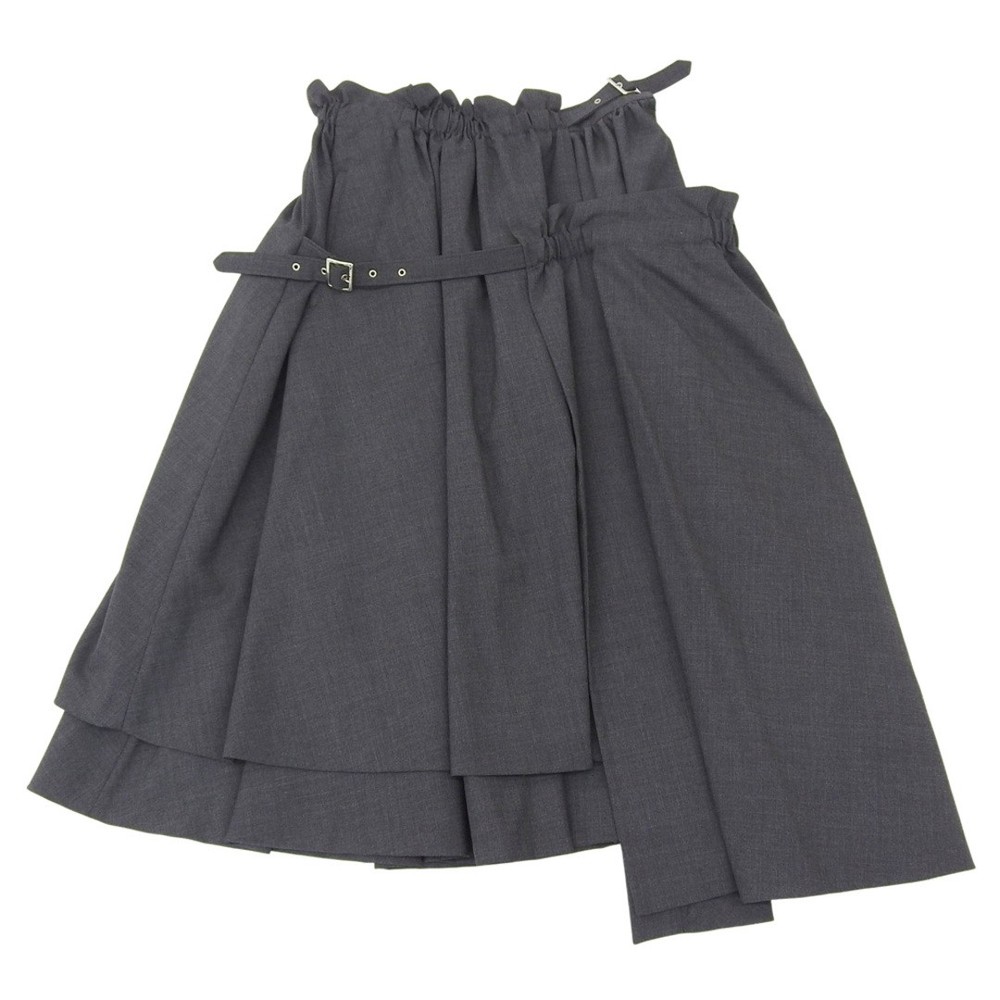 COMME des GARCONS Skirt Noir Kei Ninomiya Belted Gray M AD2020 21SS Skirt Char