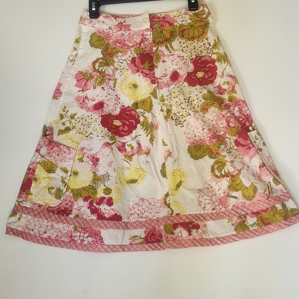 Vintage Cabi Floral Skirt WMNS 2 USA Made EUC Fairy Cottage Boho Art Milkmaid