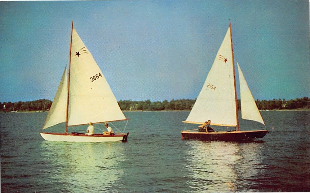 Postcard Long Island Sailing Paradise New York USA North America