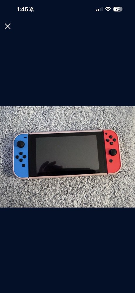 Nintendo Switch Handheld Console Blue Red Black with Neon Joy-Con Controllers