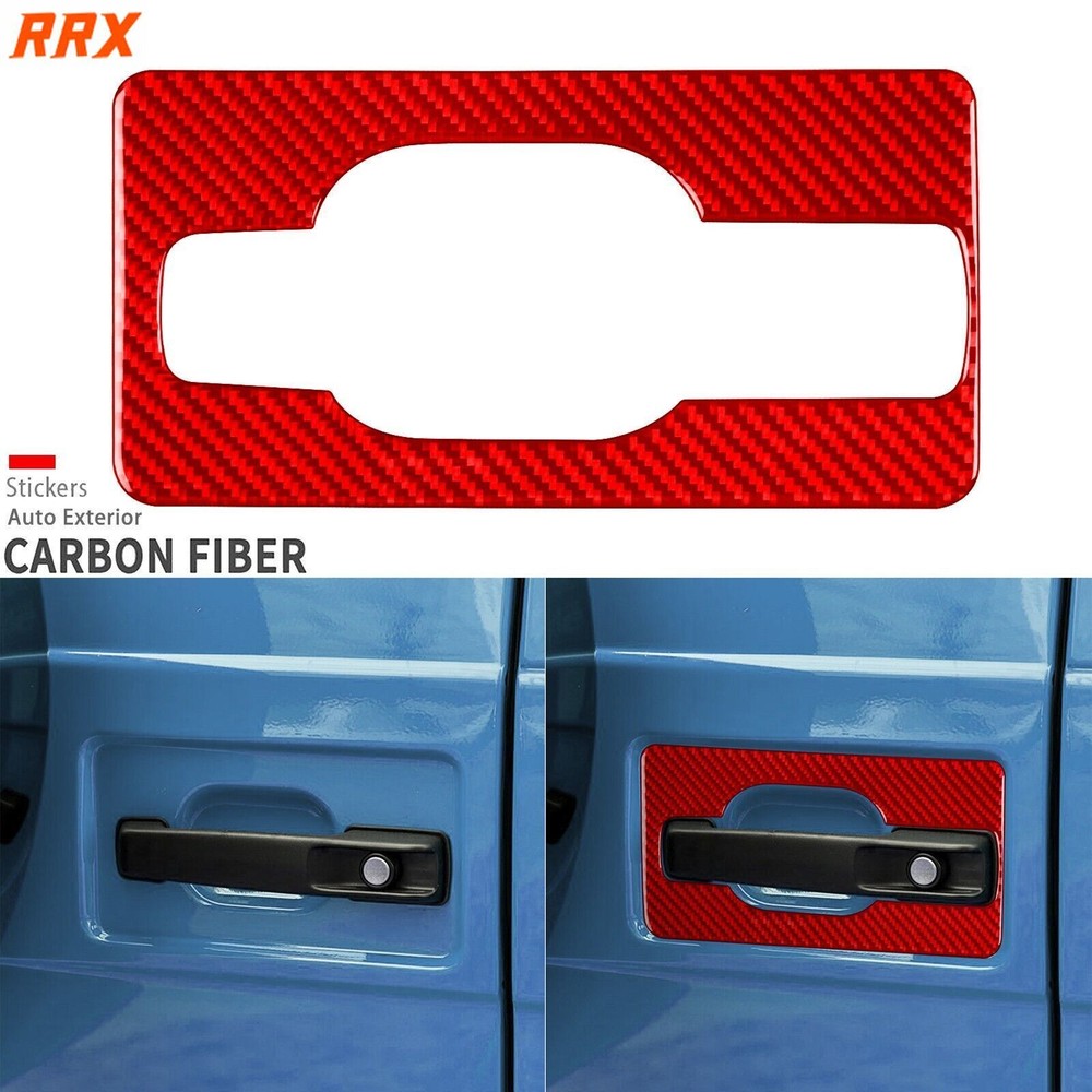 Red Carbon Fiber Rear Trunk Handle Panel Cover For Benz G-Class G63 W463 2004-18