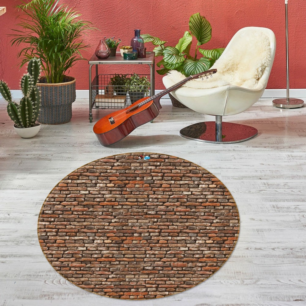 3D Retro Brick Wall NAO4159 Game Rug Mat Elegant Photo Carpet Mat Fay