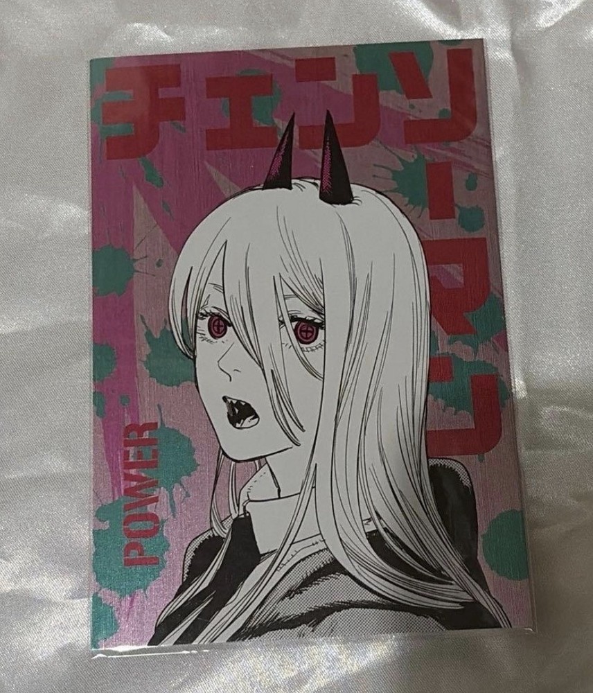 Chainsaw Man Kirakira Metallic Postcard Collection Power Card