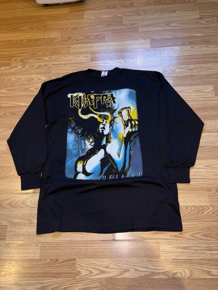 2000s Khafra Metal Band Mexican Deja Vu Rare Longsleeve Size 2XL