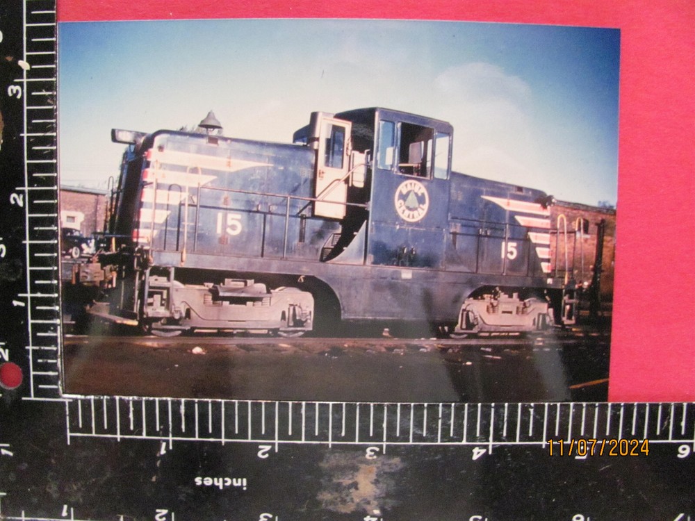 Maine Central Railroad Diesel Locomotives #15 Orig Color Photo Maine