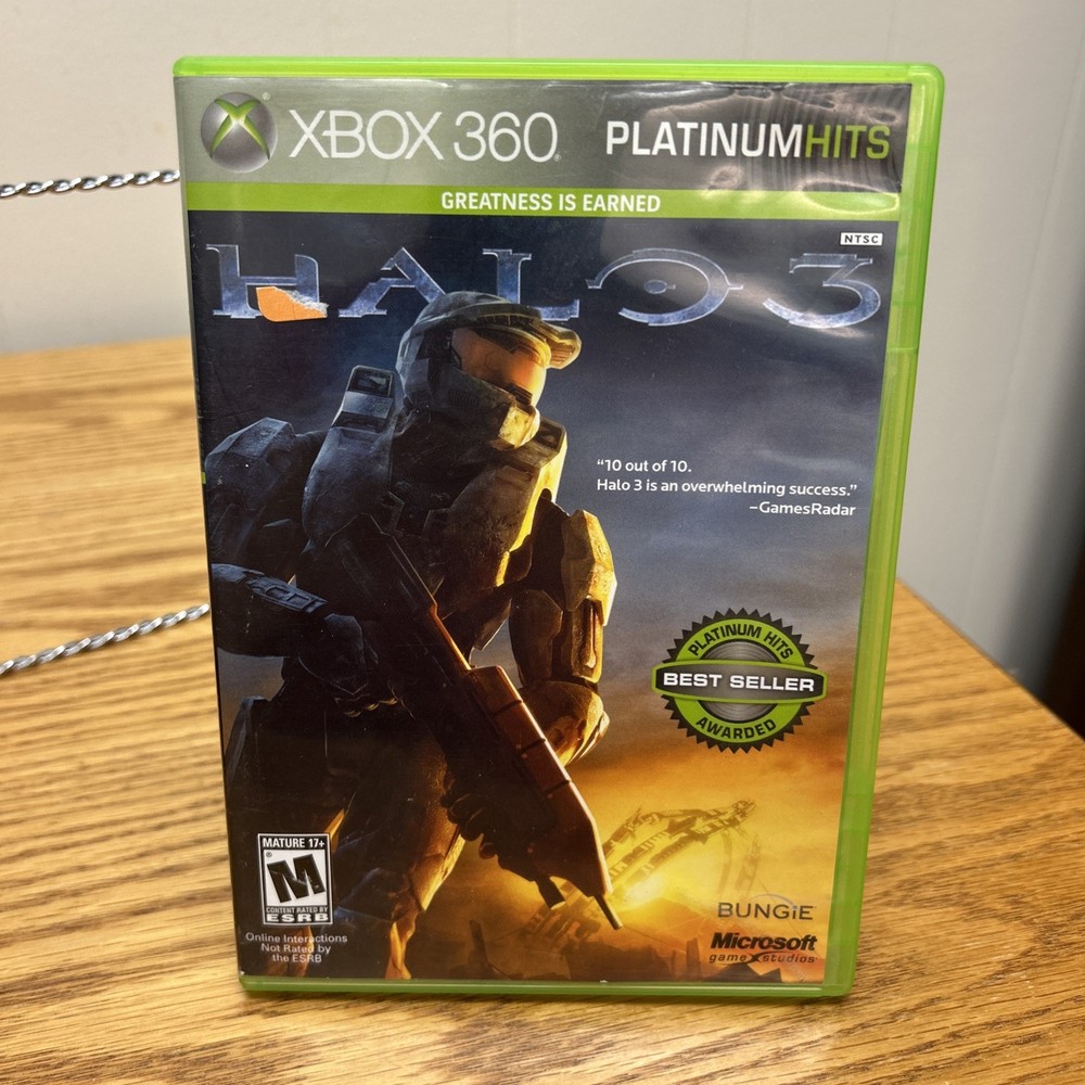 Halo 3 -- Platinum Hits Edition (Microsoft Xbox 360, 2009) Tested   R0017