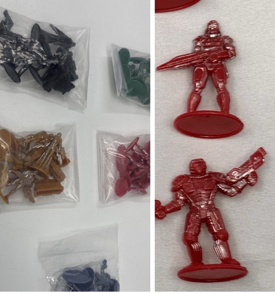 Risk 2210 AD Replacement Commanders COMPLETE Miniature Figures Board Game
