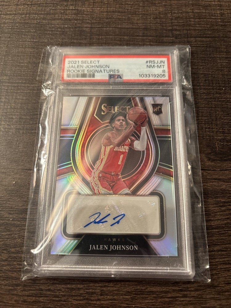 2021 Select Jalen Johnson Rookie Signatures #’d 80/249 RS-JJN PSA 8