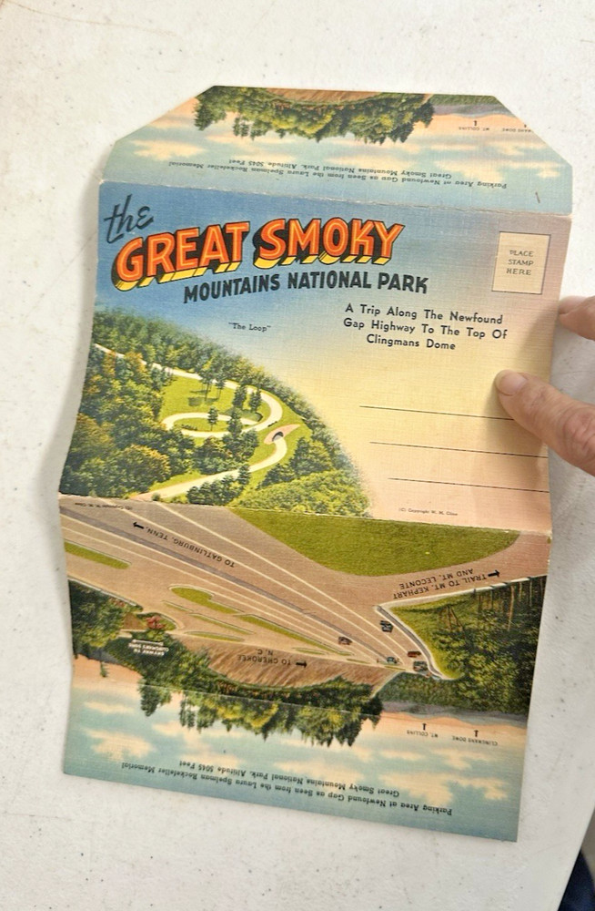 Great Smoky Mountains National Park, Linen Souvenir Folder/Multi Views