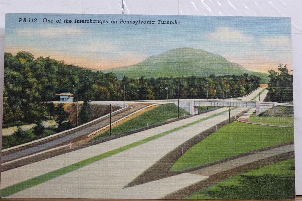 Pennsylvania PA Turnpike Interchanges Postcard Old Vintage Card View Standard PC