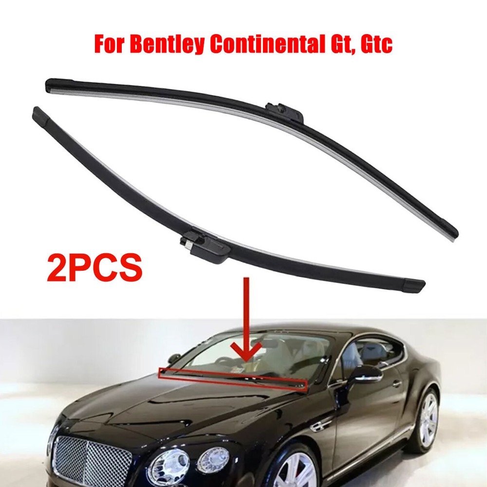 For Bentley Continental Gt, Gtc & Flying Spur Windshield Wiper Blade Set