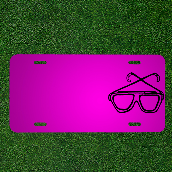 Create a Custom Personalized Car License Plate with Add Names to Spectacles Design for a Unique Touch