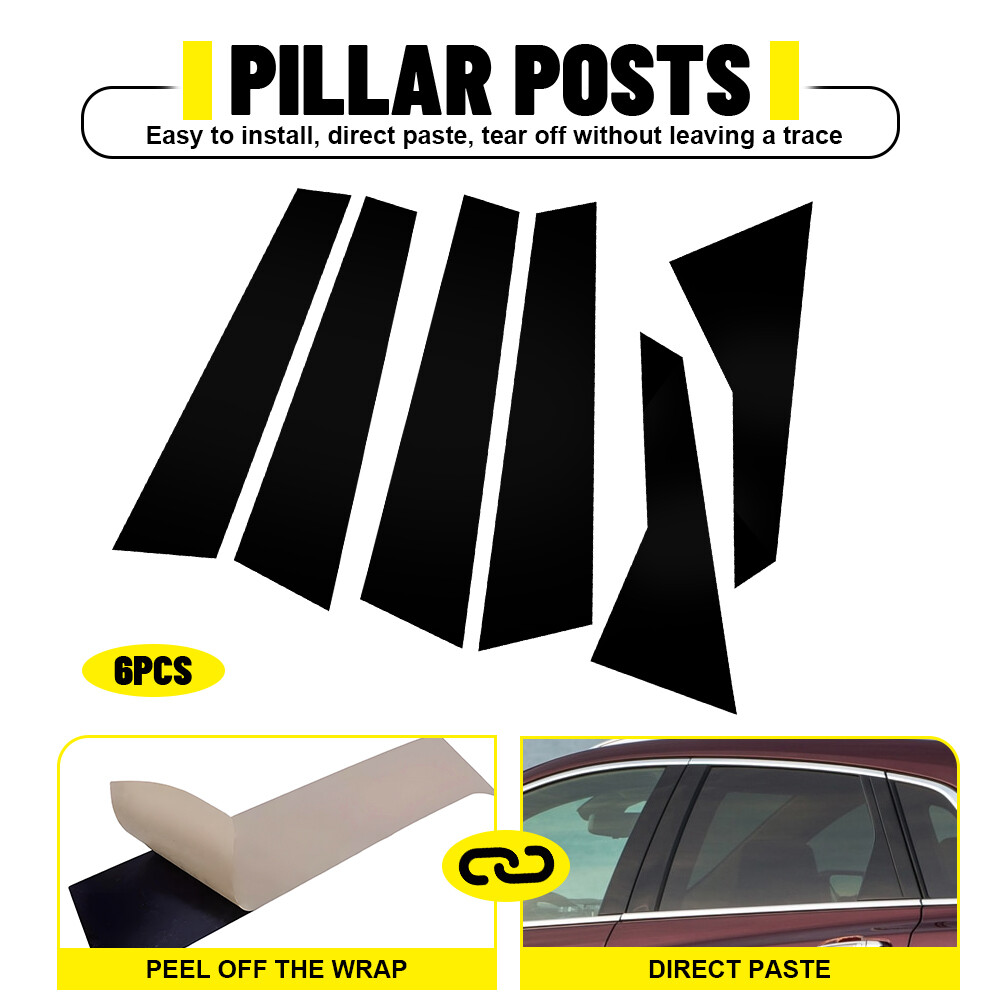 2017-2023 Cadillac XT5 Window Door Pillar Guard Cover Trim Protector Set