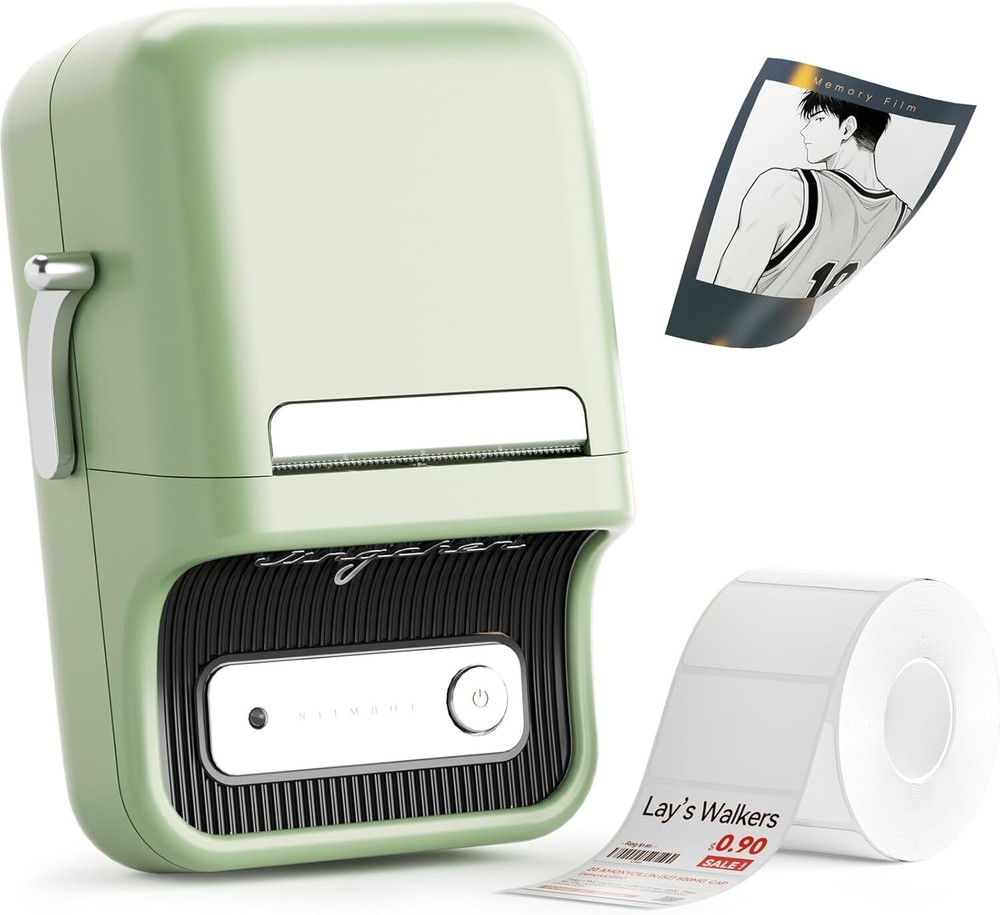 B21 Pro 300DPI Portable Bluetooth Sticker Printer with Fun App for Inkless Labels