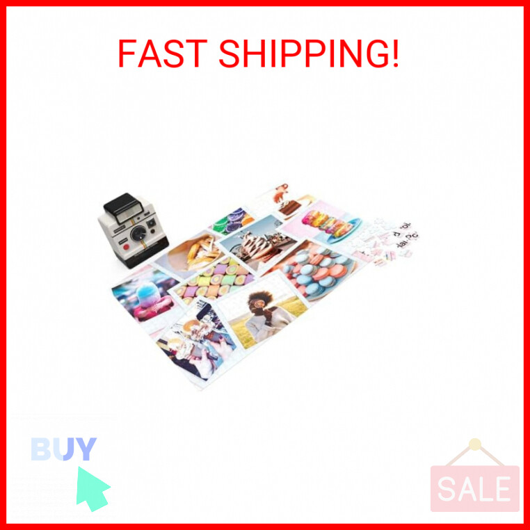 Polaroid, 500-Piece Sweet Treats Jigsaw Puzzle in 3D Tin Container Cool Vintage