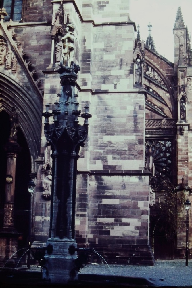 c1960's 35mm Slide Film Schöner Brunnen Frauenkirche Nuremberg Germany European