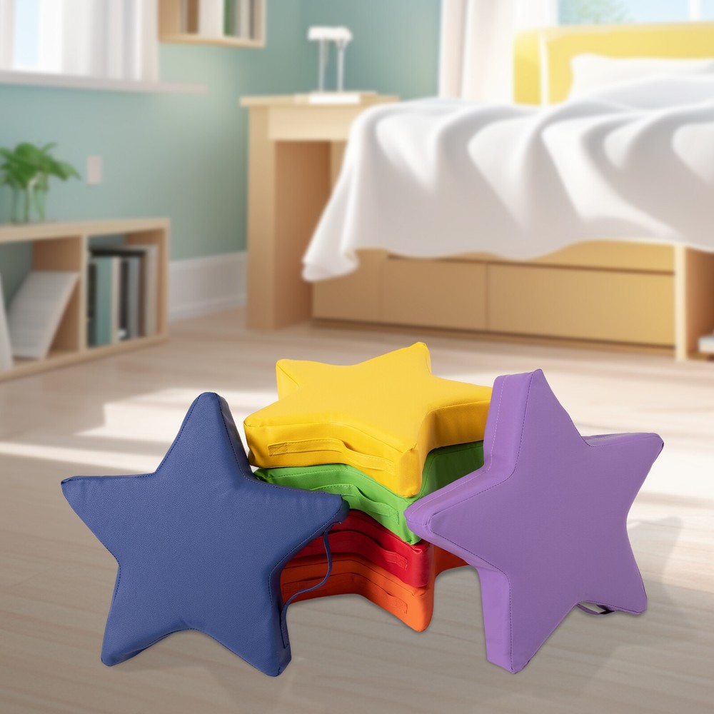 6 Pcs Floor Cushions Children Pads For Classroom Soft Colored Seating Cushions