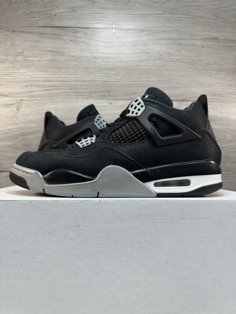 Jordan 4 Retro SE Black Canvas - Size 8.5
