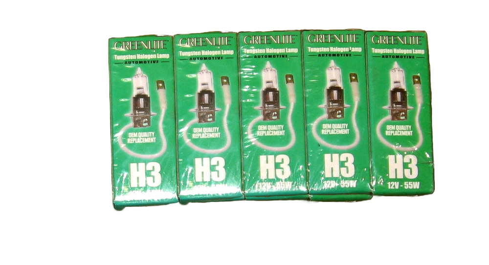 Greenlite  12V 55W PK22S H3 car lamp automotive headlamp car light / 10 each
