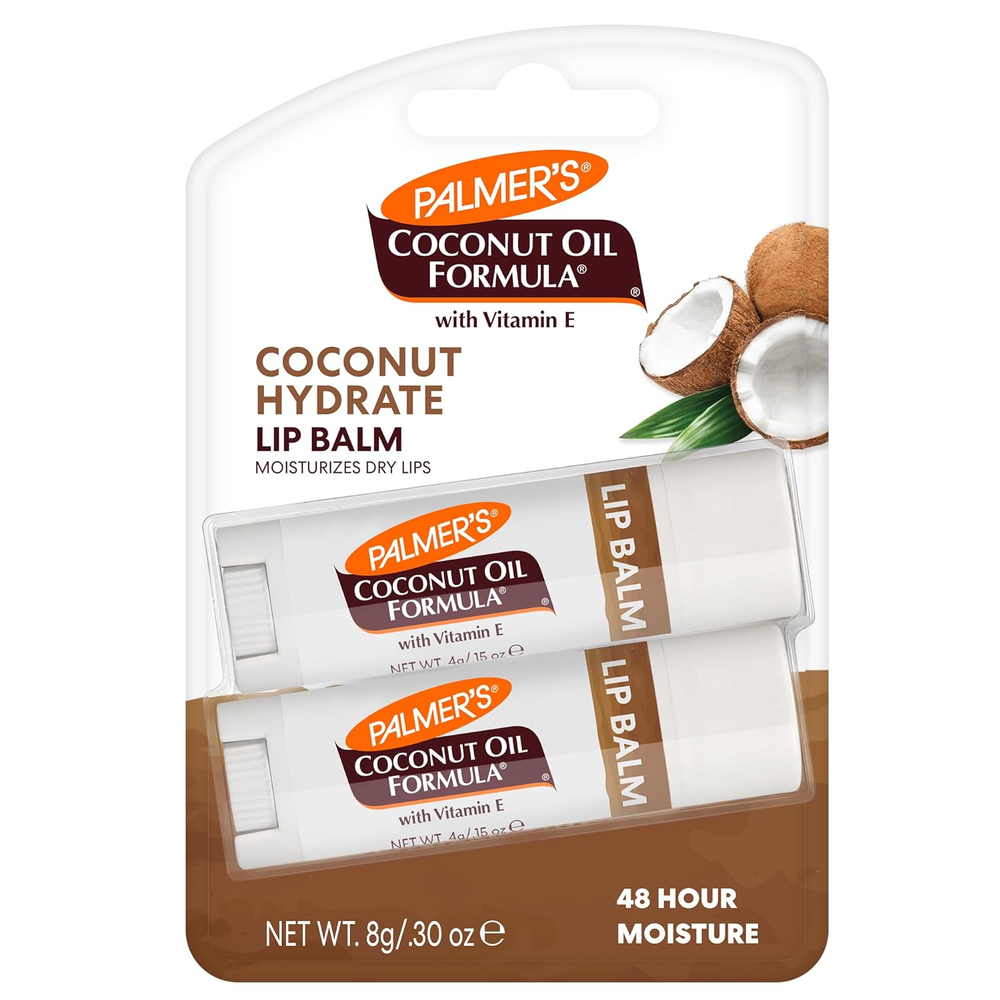 Palmer's Coconut Oil Lip Balm Duo for All-Day Hydration & Moisture