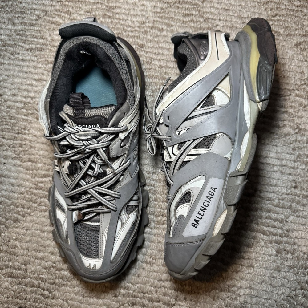 Size 11 44eu Balenciaga Track LED Grey White Mens Sneakers