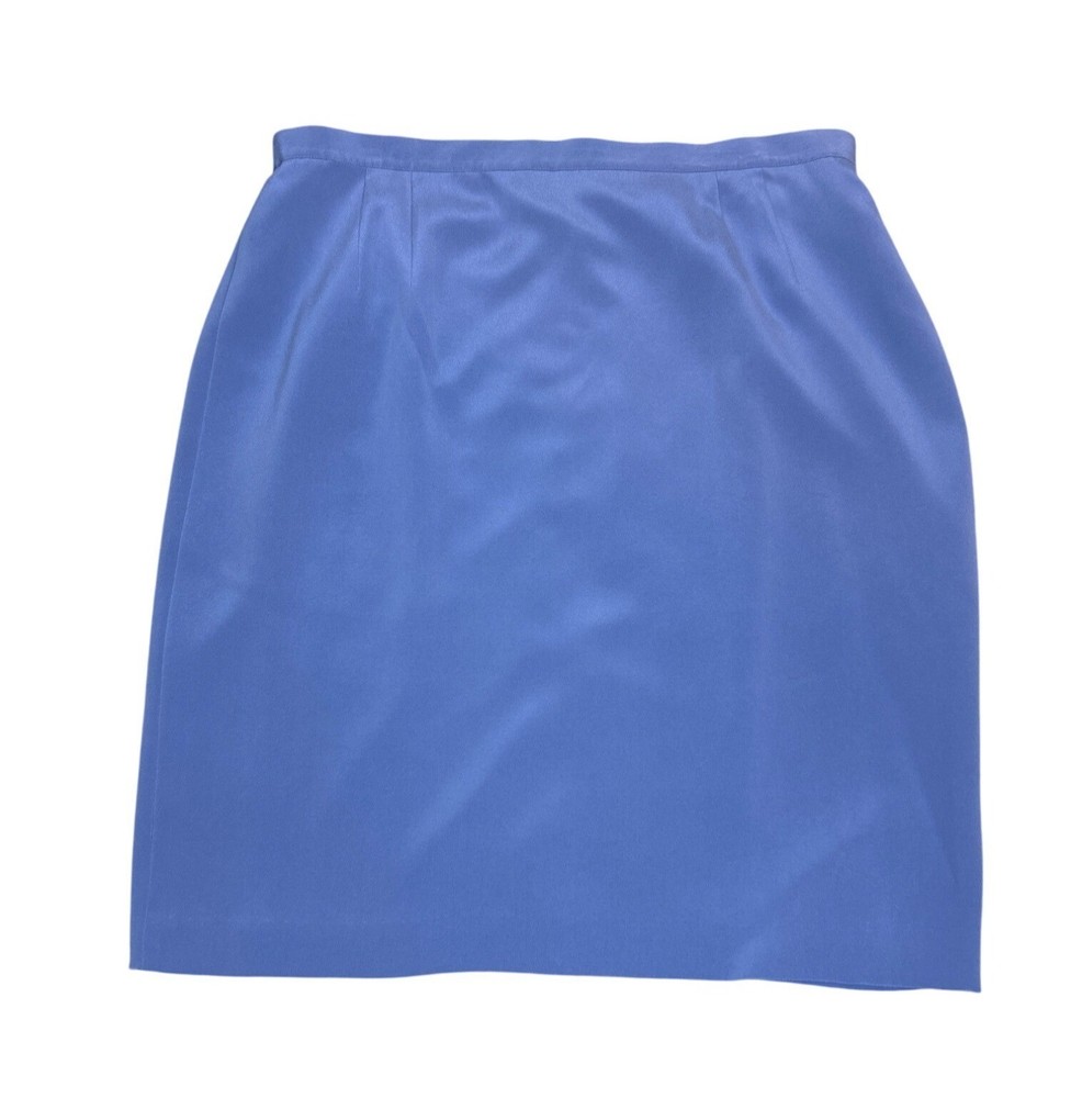 Talbots Pencil Skirt Women's Size 20 Lavender Purple 100% Pure Silk