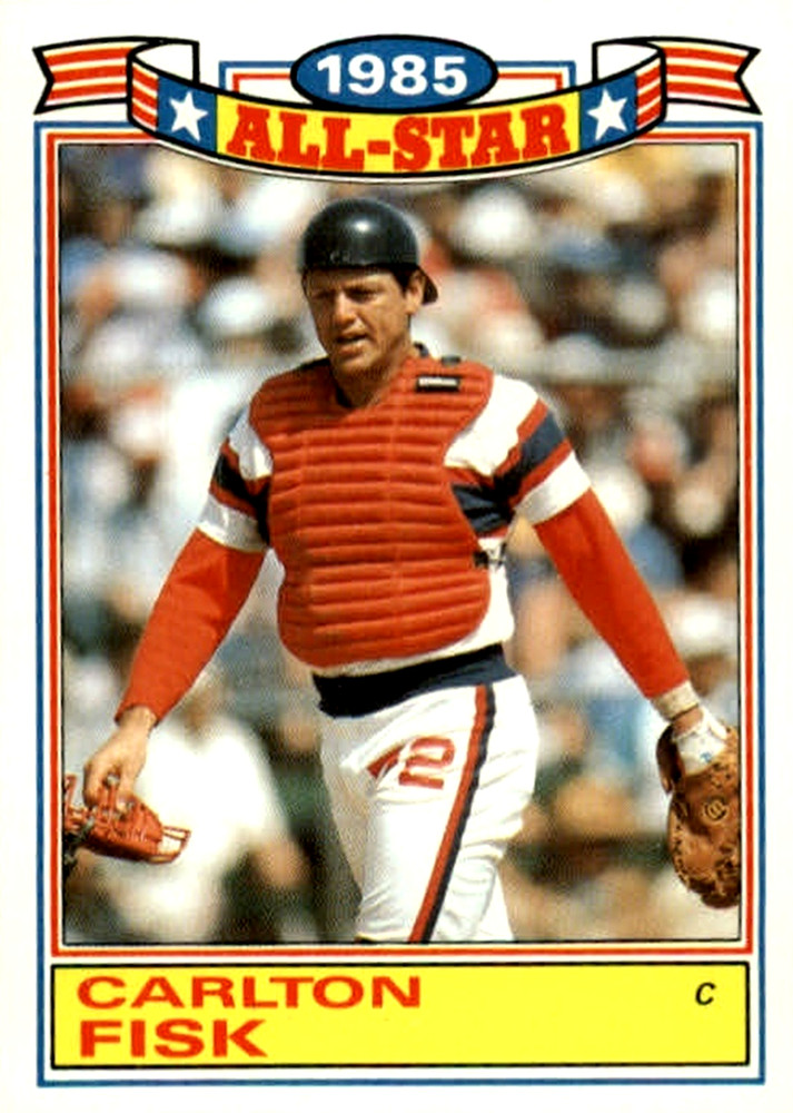 1986 Topps GLOSSY ALL-STARS #9 Carlton Fisk Chicago White Sox HOF