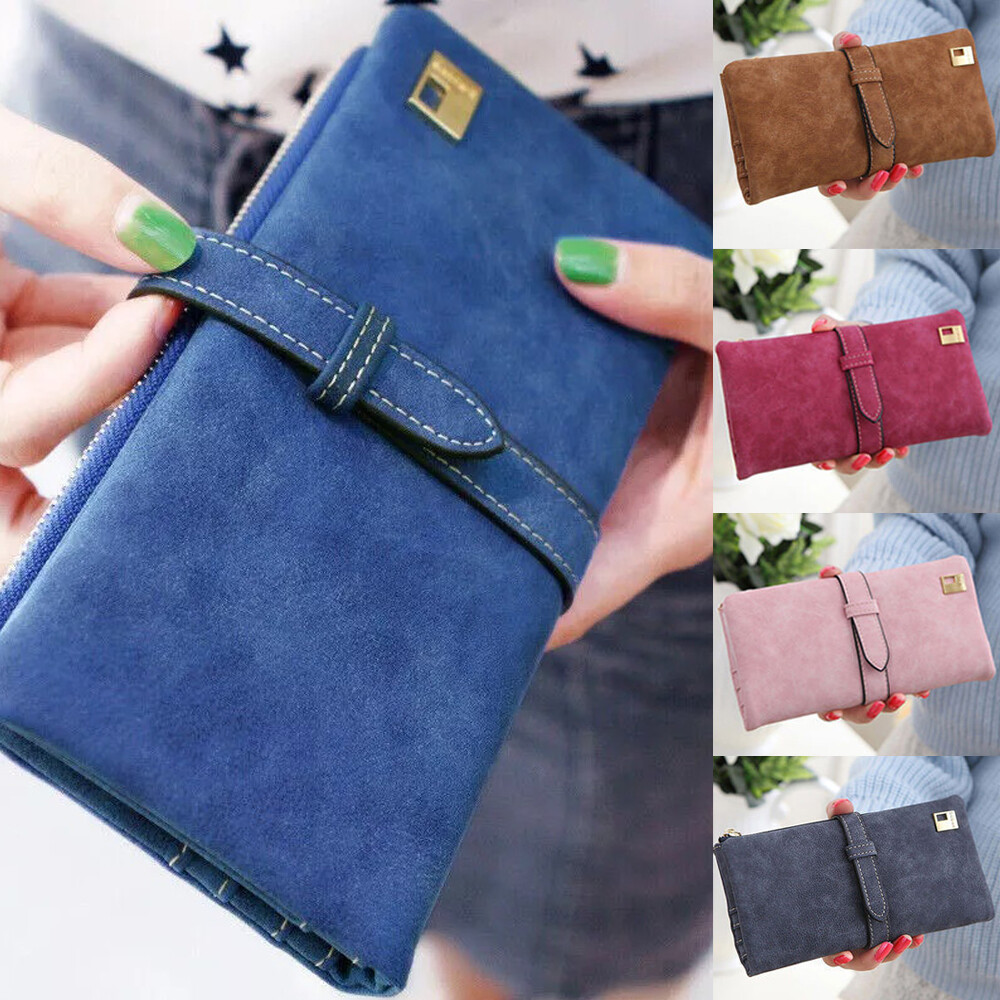 Women Lady Soft Leather Wallet Long Clutch Card Phone Holder Purse Pouch Handbag