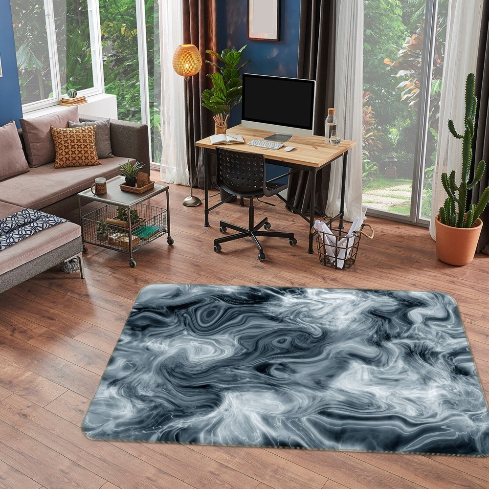 3D Faux Grey Texture ZHUC2661 Game Non Slip Carpet Mat Photo Carpet Amy
