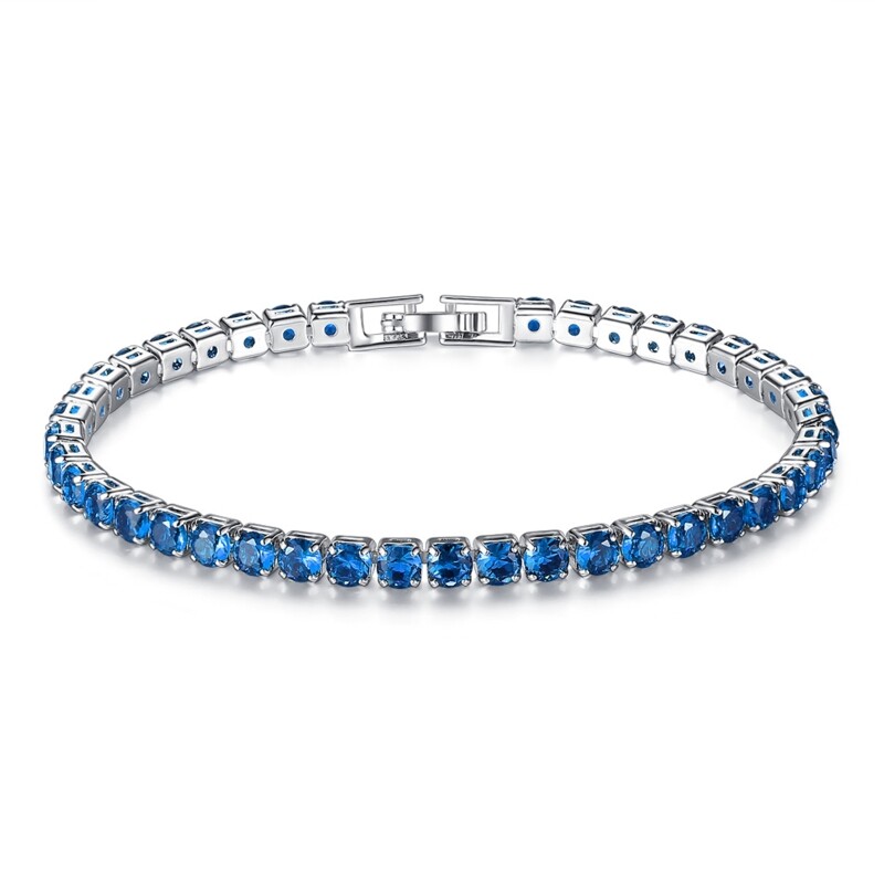 Gold Silver Cubic Zirconia Charm Bracelet for Girls Valentine Gift