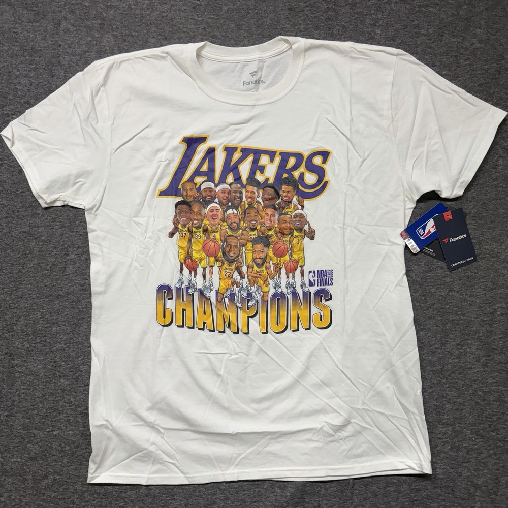 LOS ANGELES LA LAKERS NBA CHAMPIONSHIP  T-SHIRT Sz XL 2020 Champs Kobe A20