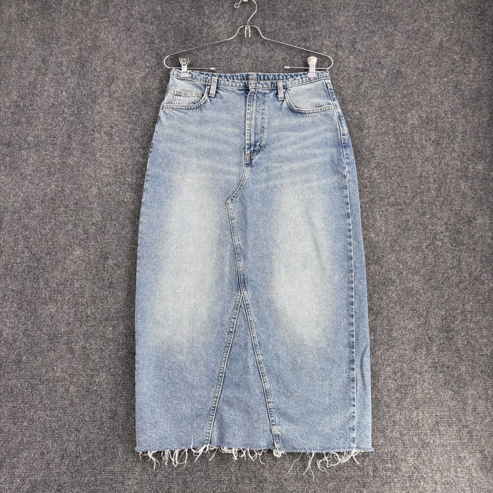 Cotton On Denim Maxi Skirt Women’s 6 Western Festival Y2K Retro Boho