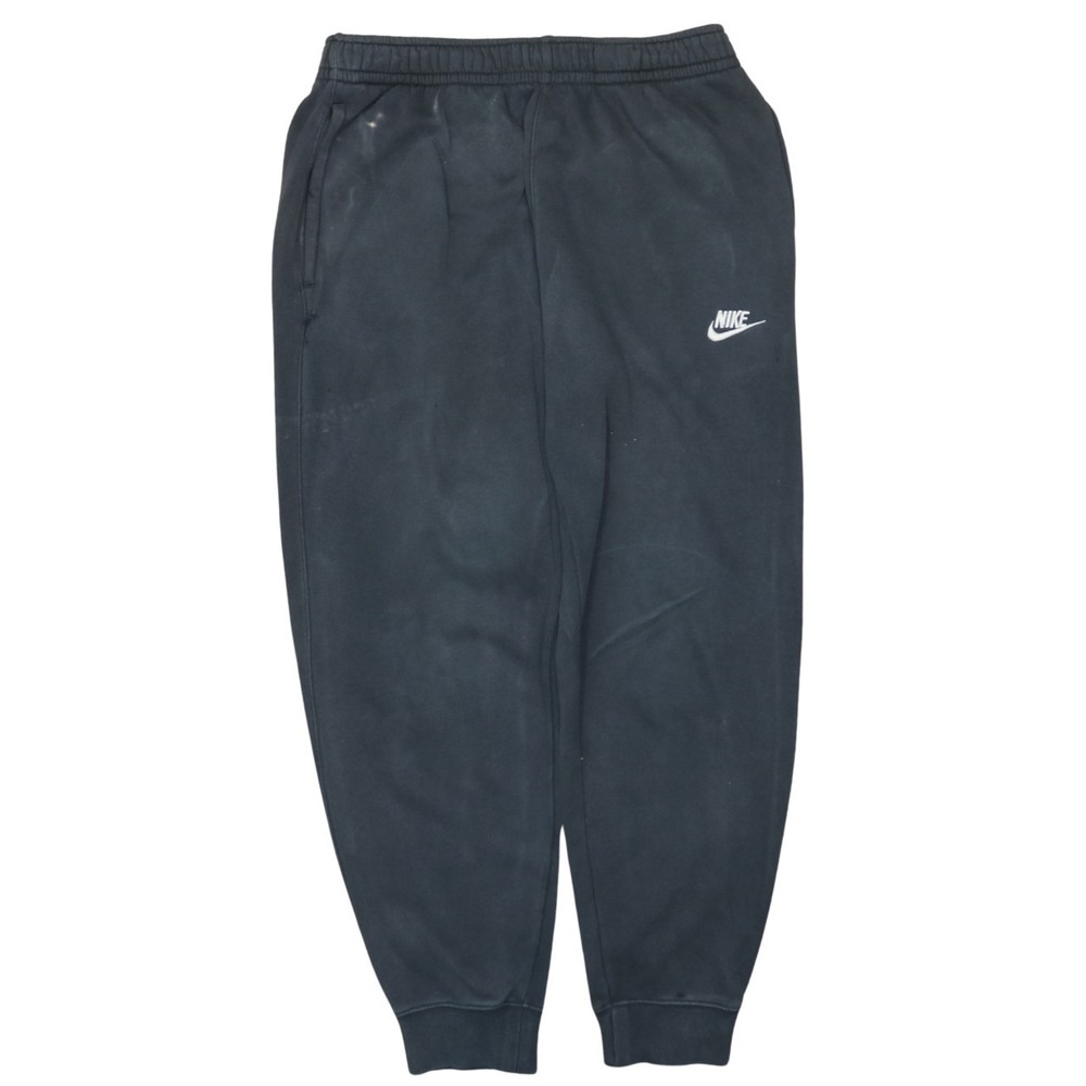 Nike Mens Joggers Black Nylon Tapered Leg Elastic Waist Embroidered Swoosh S