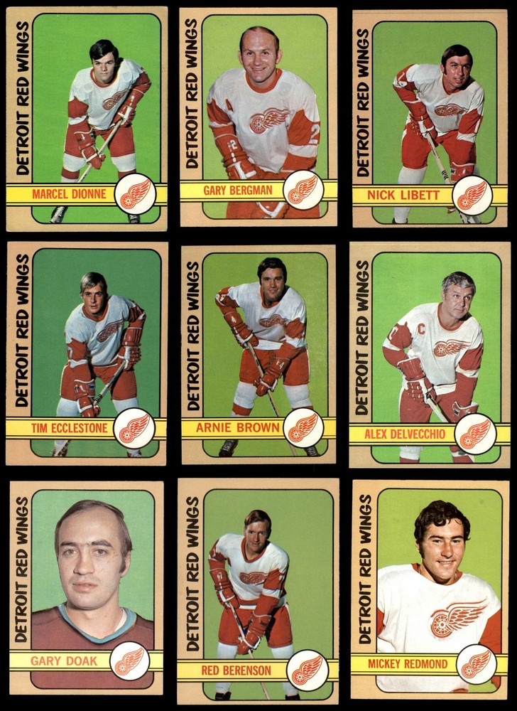 1972-73 Topps Detroit Red Wings Team Set 5 - EX 7184971
