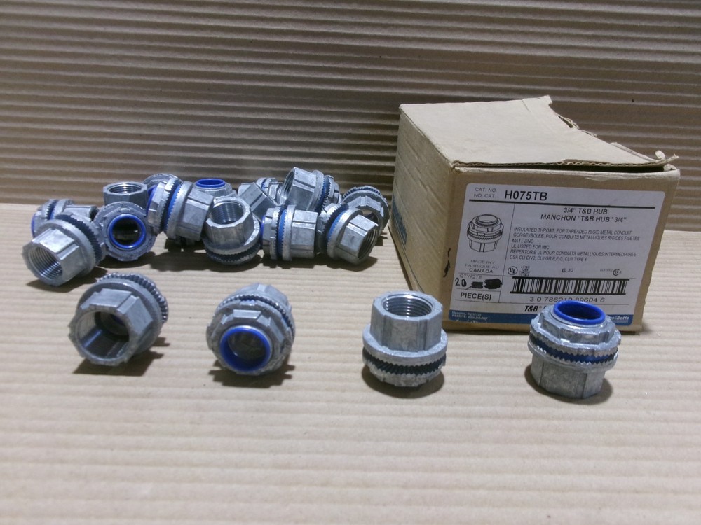 New Box of 20 Thomas & Betts H075TB 3/4