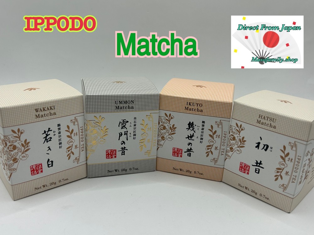 Ippodo Matcha Powder 4 Types Set 20g Each Japanese Green Tea From Kyoto Japan