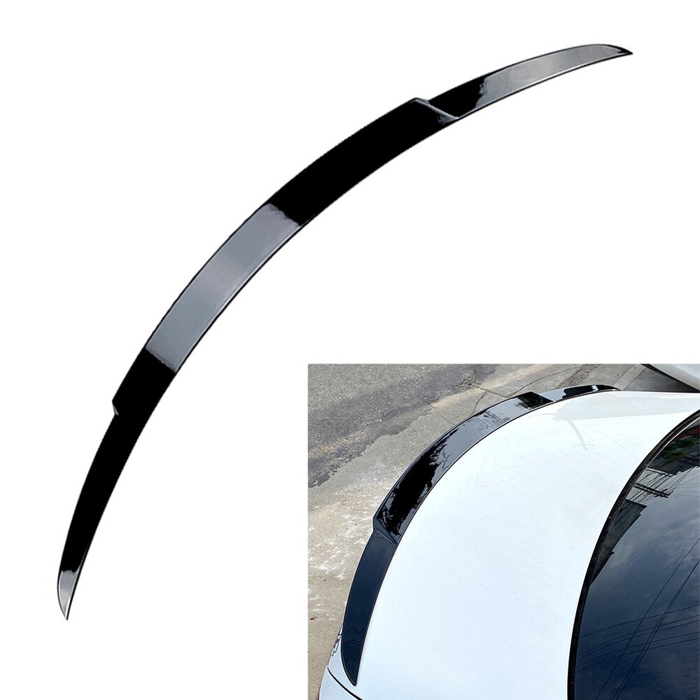 Black Rear Trunk Spoiler Lip Wing for Mercedes C-Class W205 C63 Sedan 2015-2021