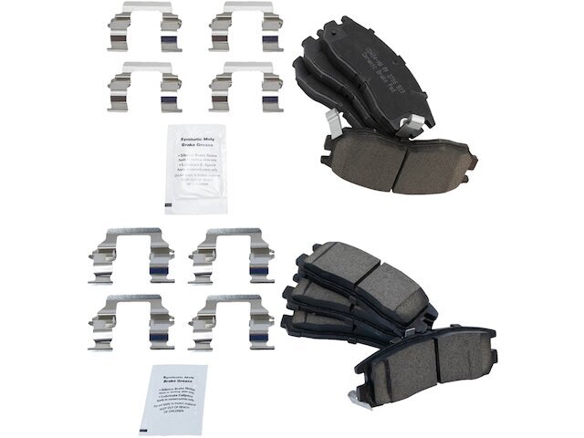 TRQ Brake Pad Set fits Mitsubishi Expo 1992-1995 95QHQP