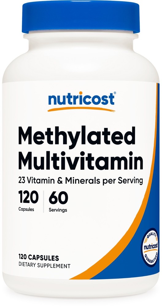 Nutricost Methylated Multivitamin 120 Capsules 60 Servings Non-GMO Gluten Free