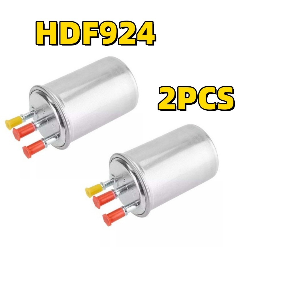 HDF924  (Pack of 2) Diesel Fuel Filter Metal Accessary HDF924 for Ford Mondeo√