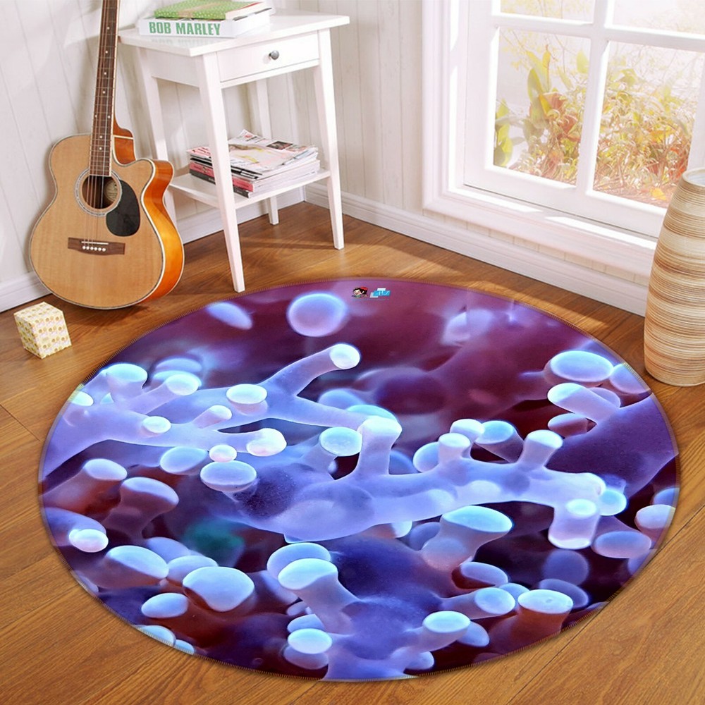 3D Transparent Blue Coral NAO10482 Game Rug Mat Elegant Photo Carpet Mat Fay