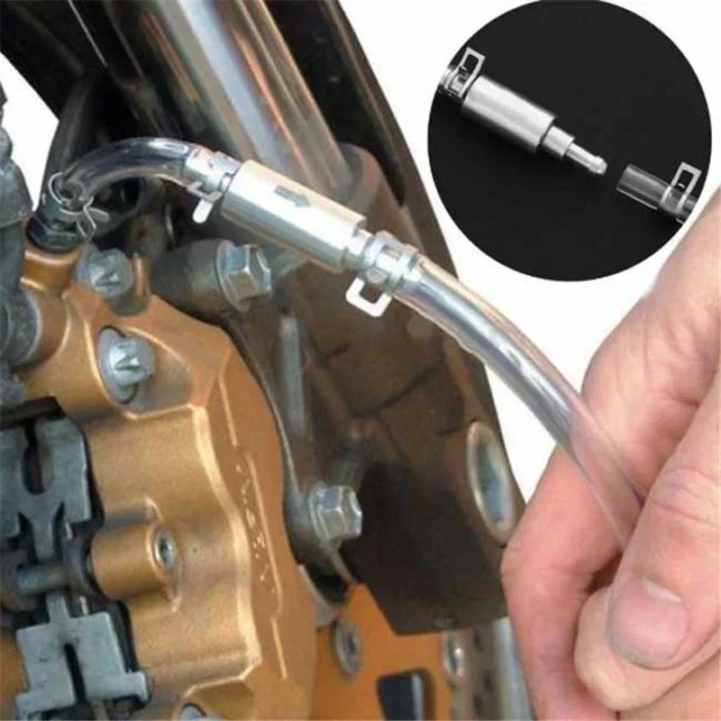 Clutch Brake Bleeder Hose One Way Valve Tube Bleeding Tool Kit Motorcycle Car AU