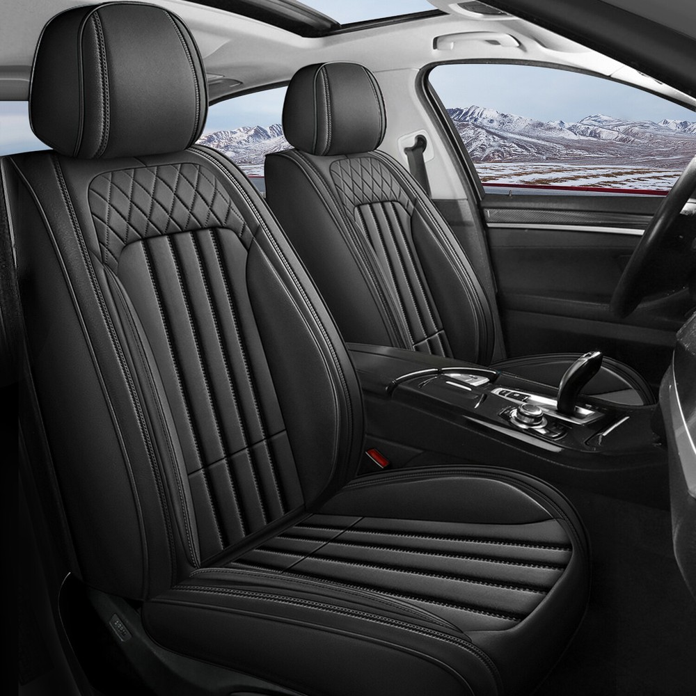 2020-2024 Honda Civic PU Leather 5-Seat Cover Set with Front & Rear Protector Pads